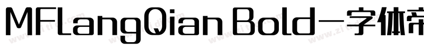 MFLangQian Bold字体转换